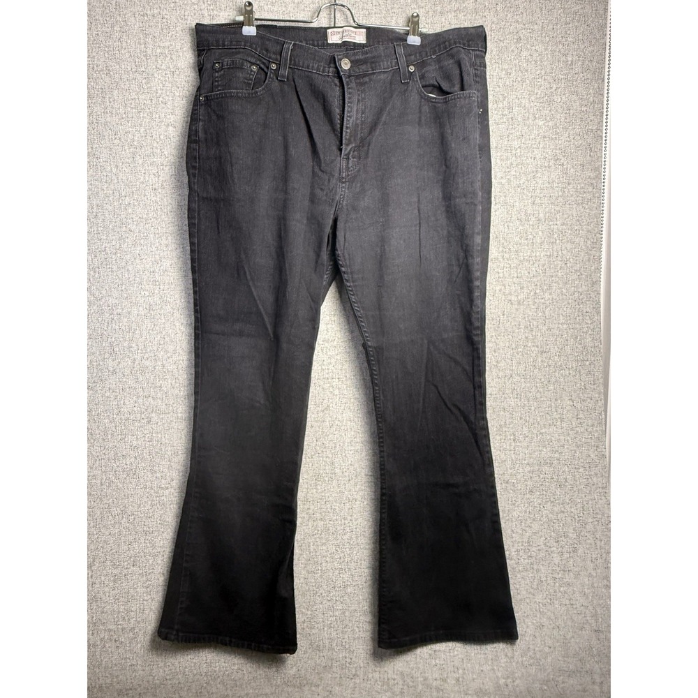 LEVI'S‎ SIGNATURE Stretch Bootcut Women's Black Jeans Size 18 / XXL